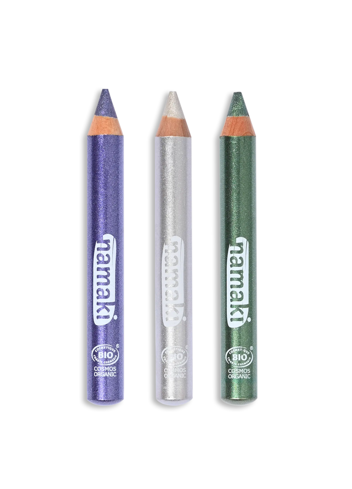 Kit 3 crayons maquillage pailletés - Clair de lune
