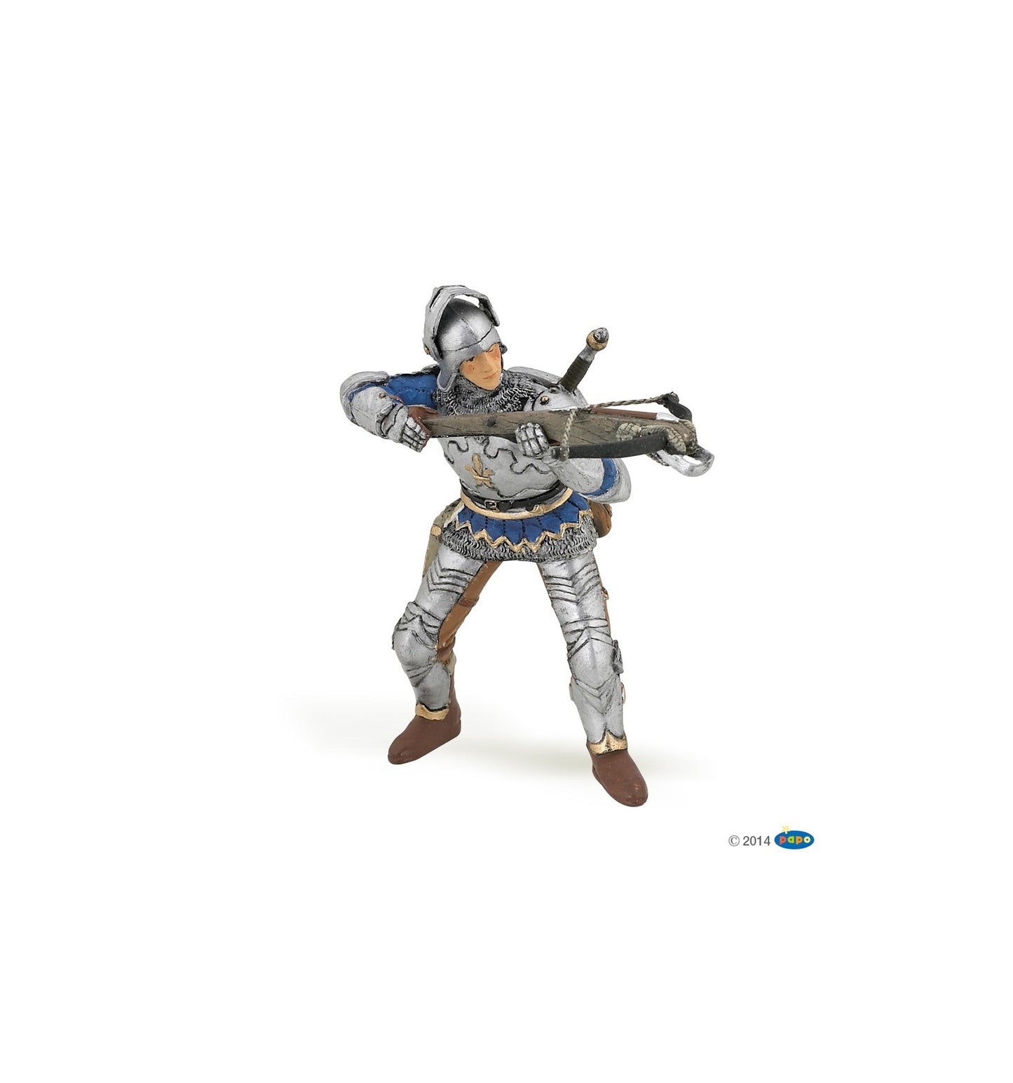 Arbaletrier bleu en armure