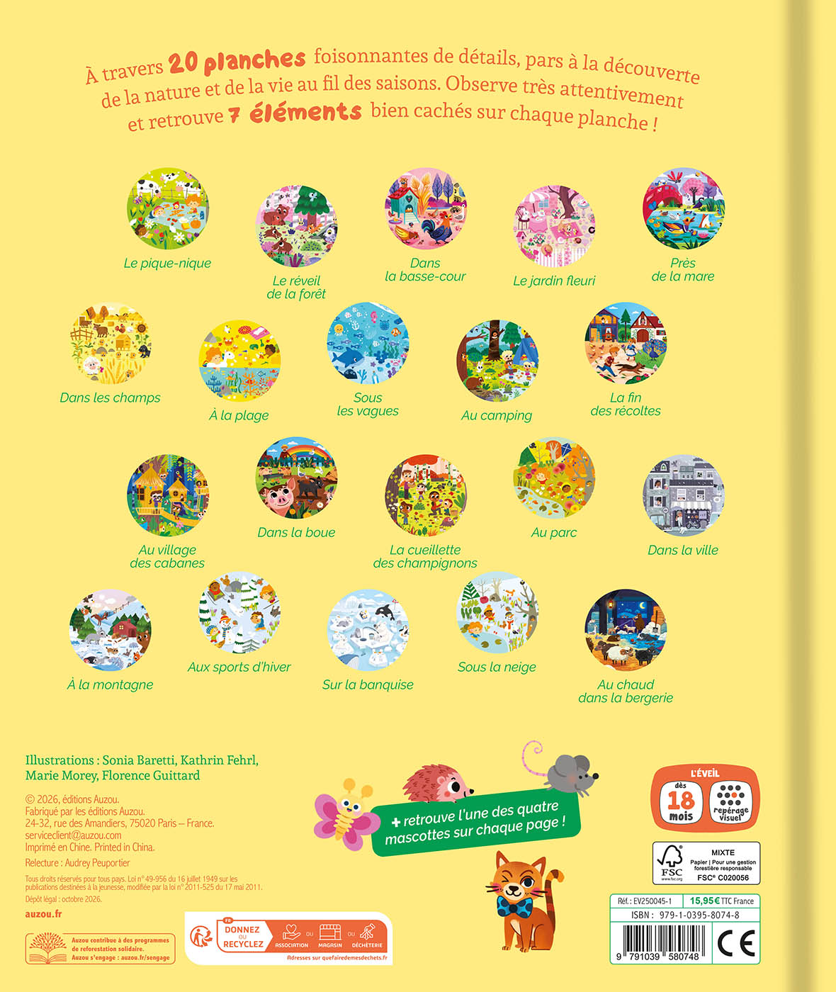 Mes 20 cherche et trouve des tout-petits - Vive les saisons !