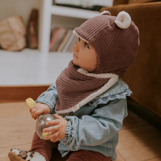 Bonnet Velours 12-18 mois - Parme