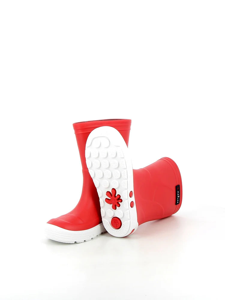Botte Carmin / Blanc