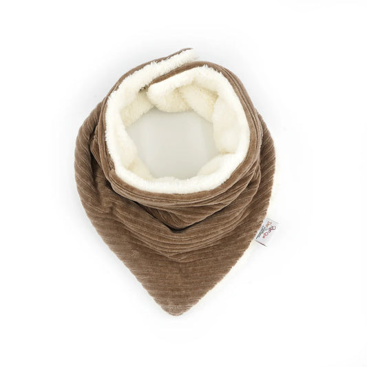 Cache-cou Velours - Taupe