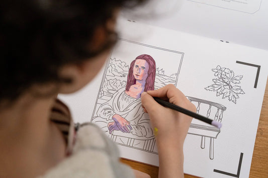 Cahier de dessin animé - Leonard de Vinci