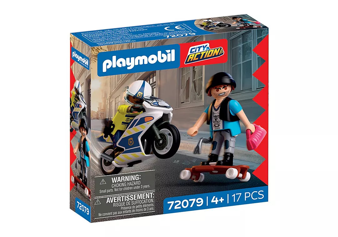 City - Course poursuite en moto