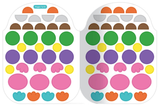 Gommettes formes - L'aventure de poussin