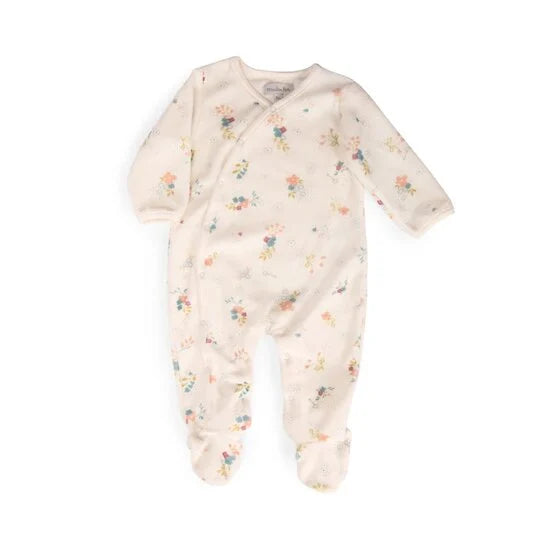 Pyjama 6m velours fleurs - La petite école de danse