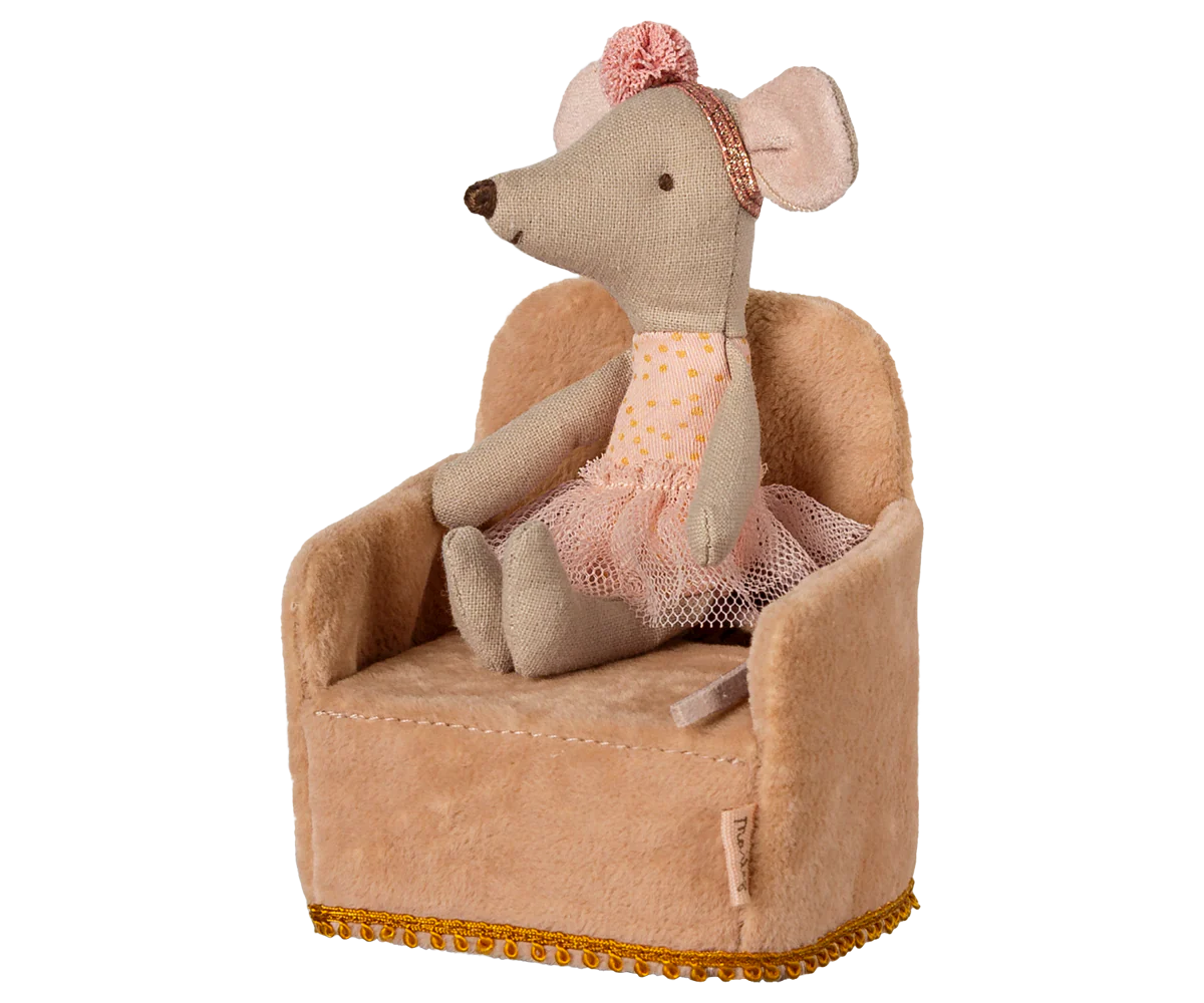 Romantic chaise - mini, powder