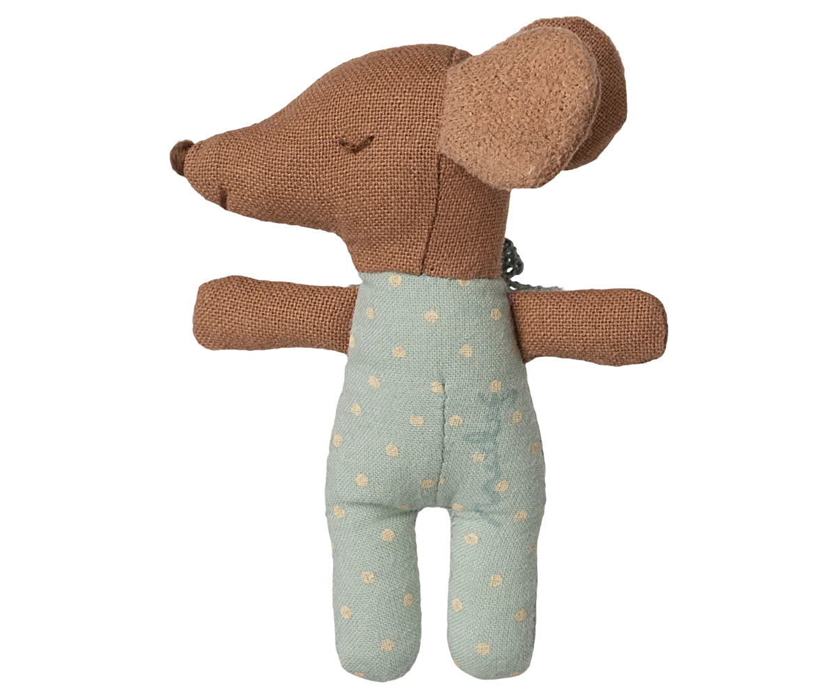 Sleepy wakey baby souris in boîte d’allumettes - blue