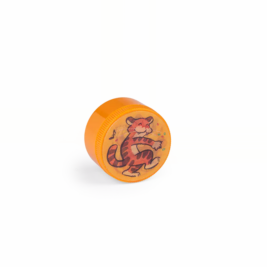 Taille-crayon lenticulaire orange - Les petites merveilles