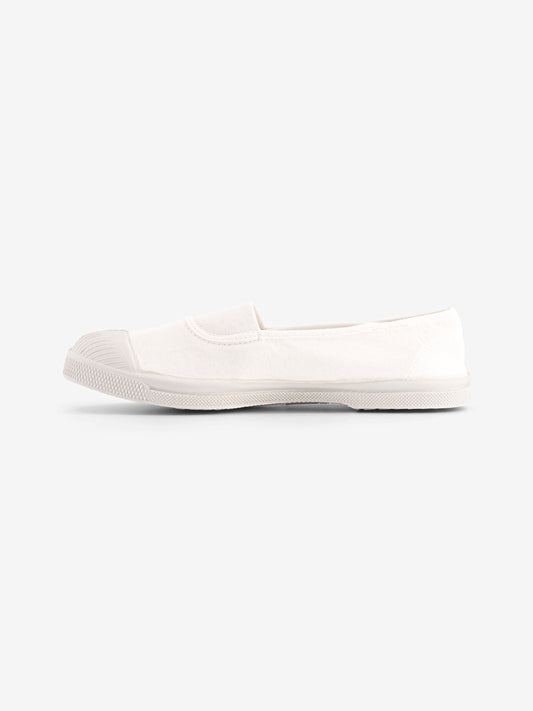 Tennis élastique Blanc