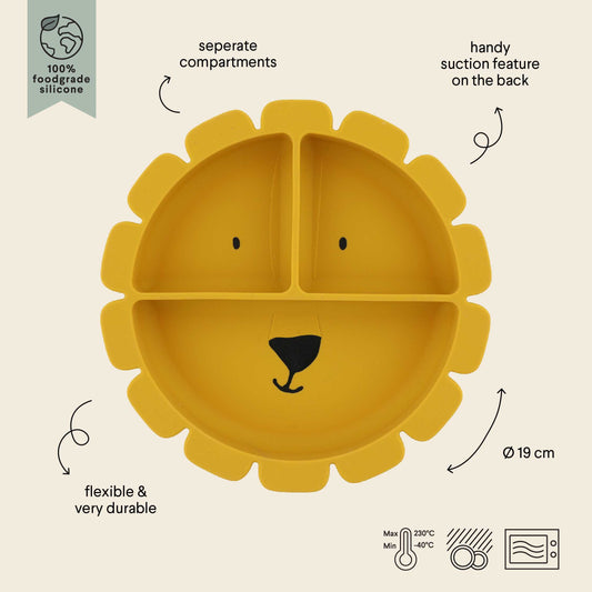 Assiette avec ventouse - Mr. Lion