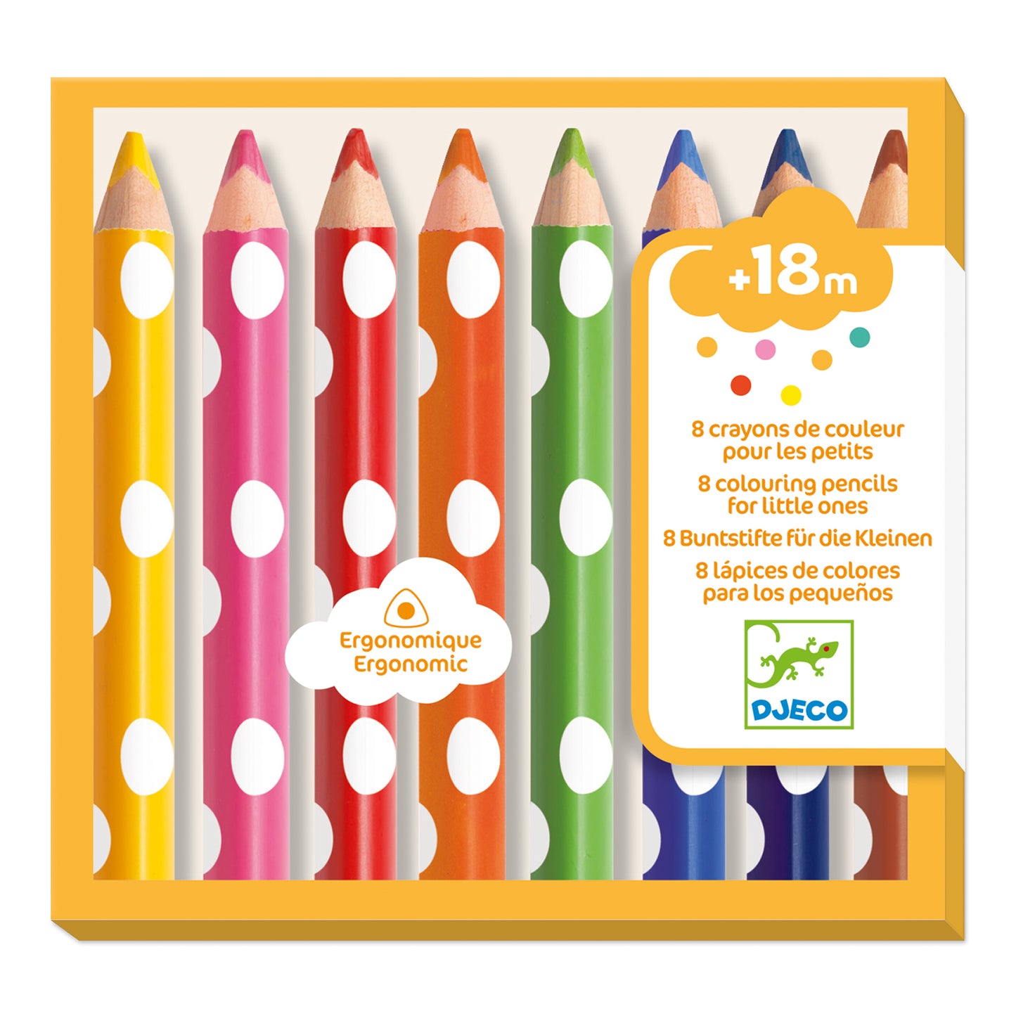 Les couleurs - 8 crayons de couleurs pour les petits