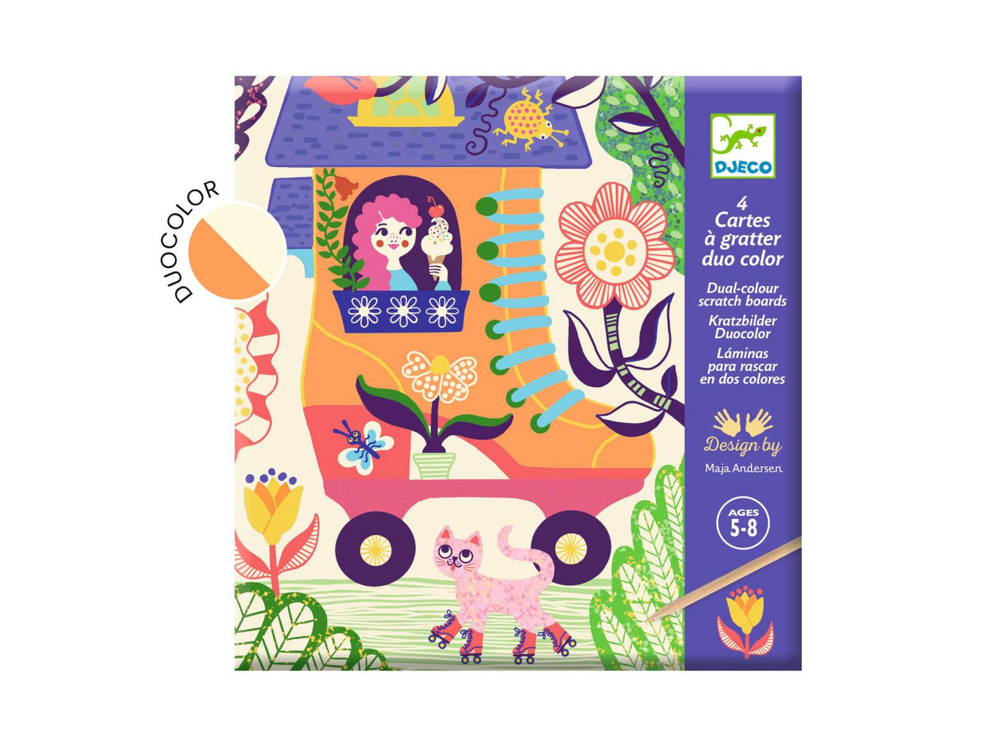 Cartes à gratter Duocolor - Drôles de maisons