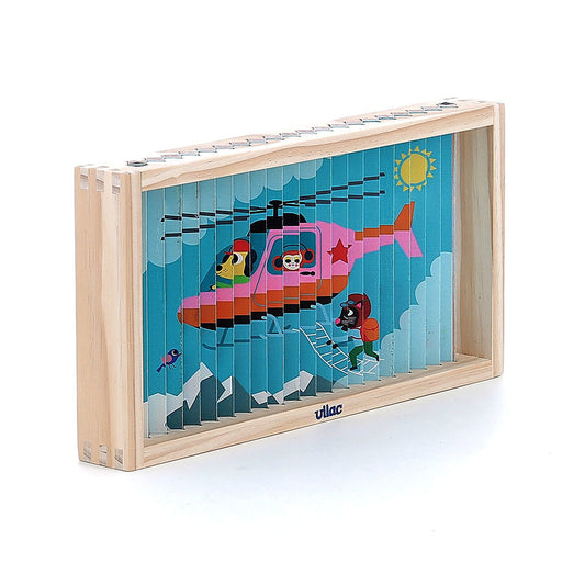 Coffret de 4 puzzles 4D, les transports - Ingela P.Arrhenius
