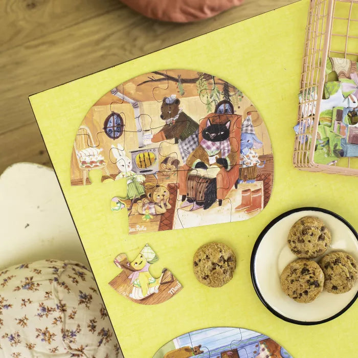 4 mini puzzles Une belle journée - Les Minouchkas