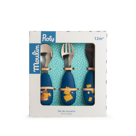 Set couverts silicone - Puce et Pilou