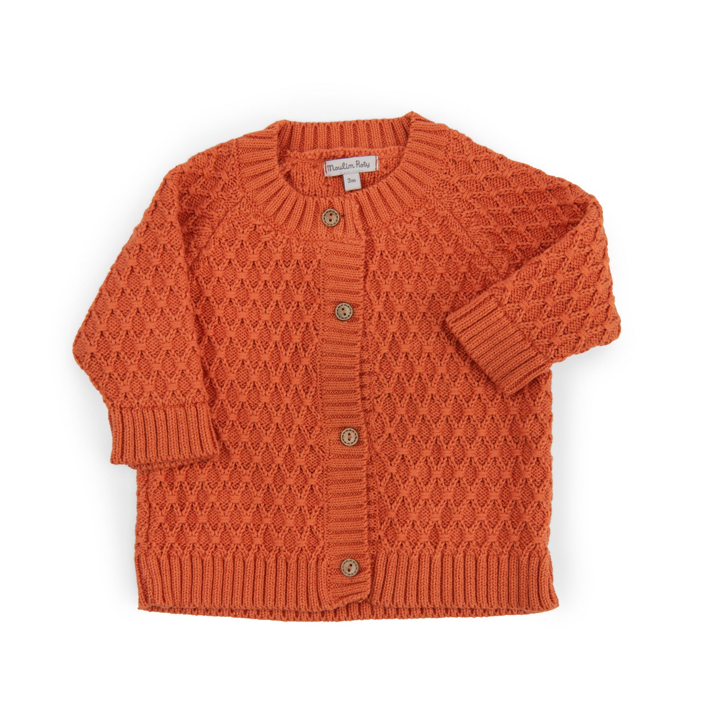 NOLWENN - Cardigan terracotta - La Jungle Merveilleuse