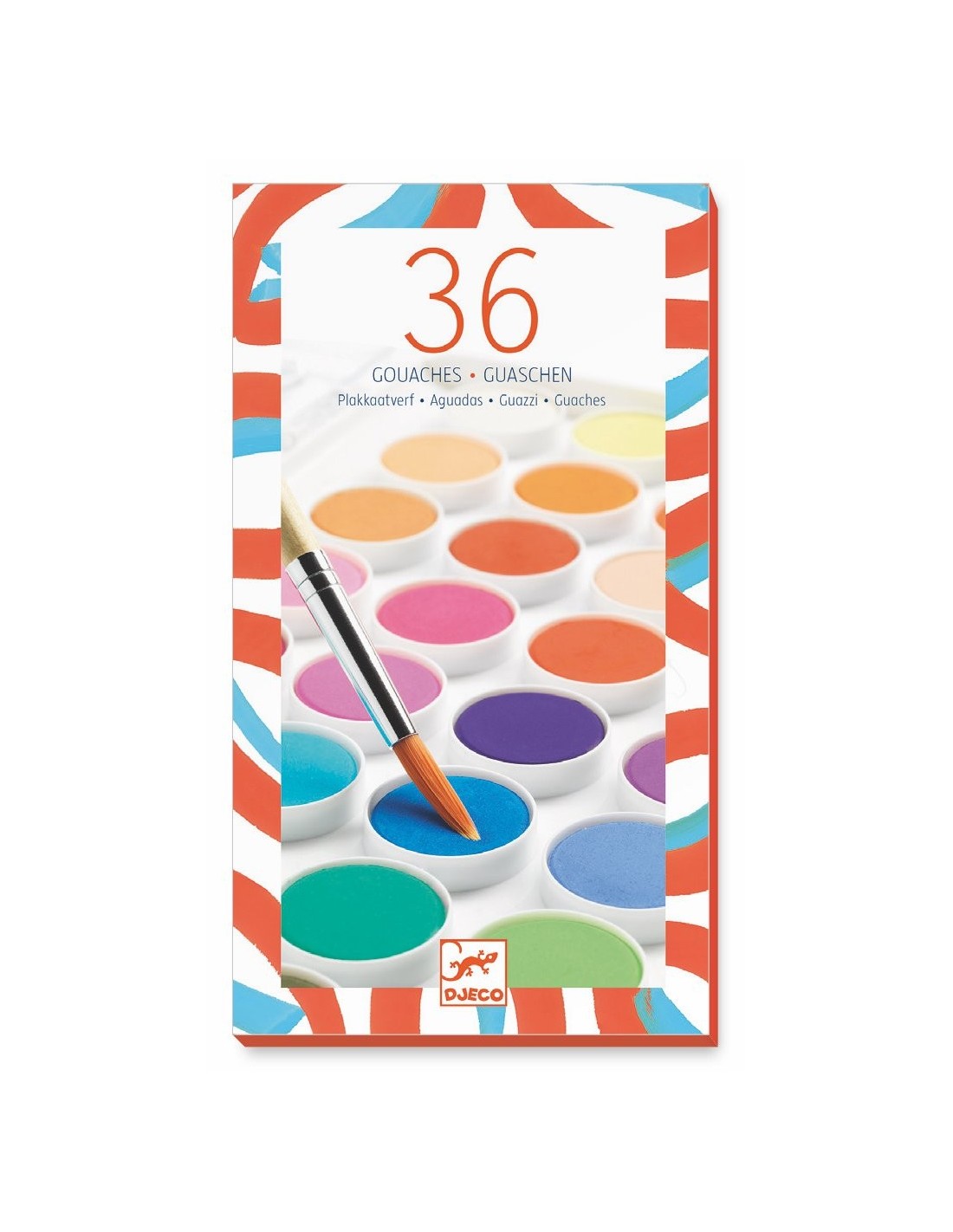 Les couleurs - 36 pastilles de gouaches