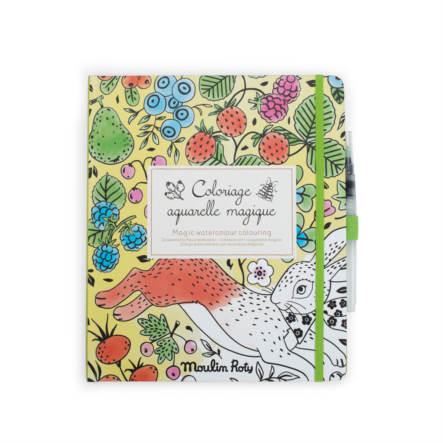 Cahier de coloriage aquarelle magique - Le jardin du moulin