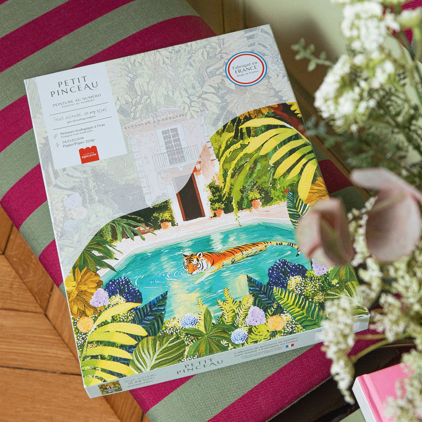 Coffret peinture au numéro - Tiger Relaxing In My Pool