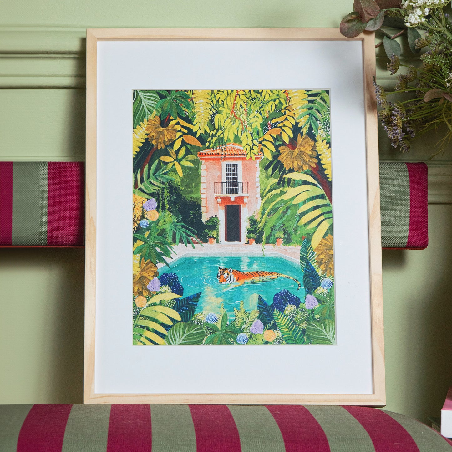 Coffret peinture au numéro - Tiger Relaxing In My Pool