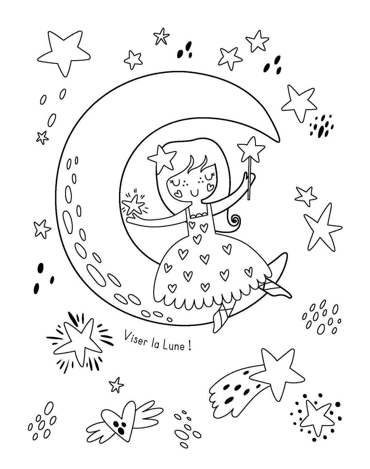 Mes planches d'artiste a colorier - Fees et licornes