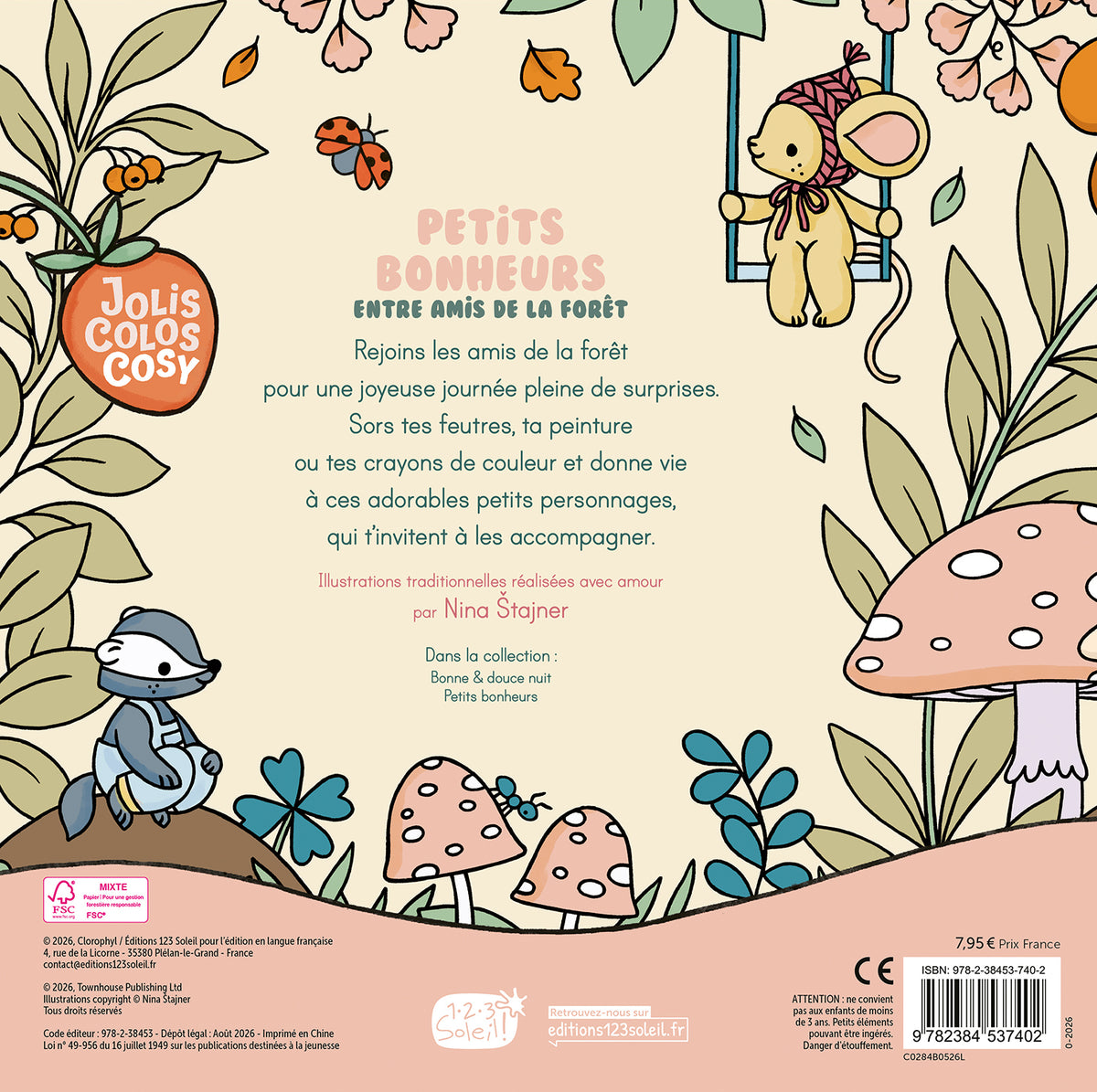 Jolis colos cosy - Petits bonheurs entre amis de la foret