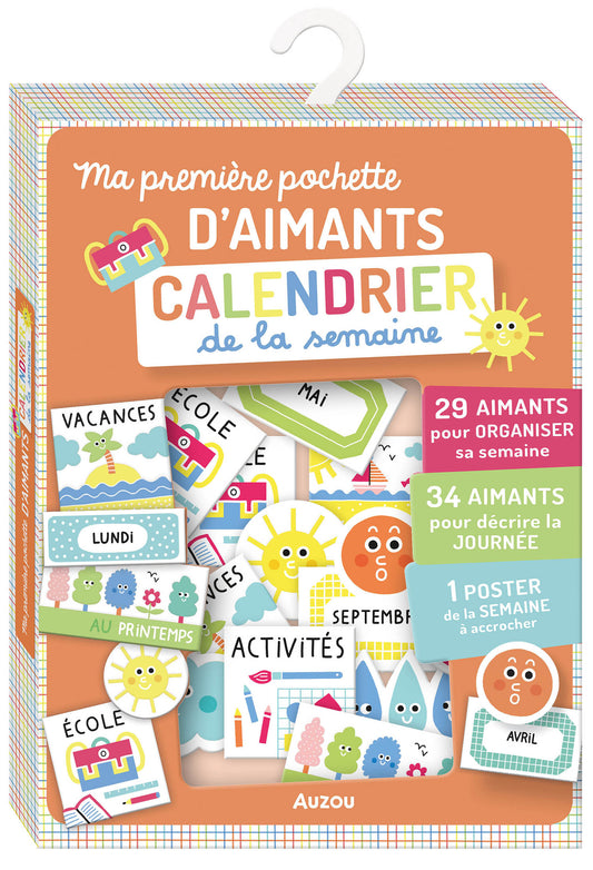 Ma premiere pochette d'aimants - Calendrier de la semaine