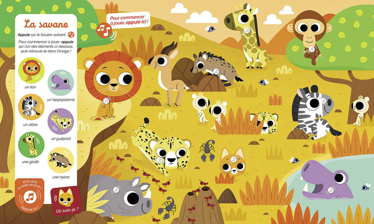 Cherche et trouve des tout-petits sonore - Les animaux