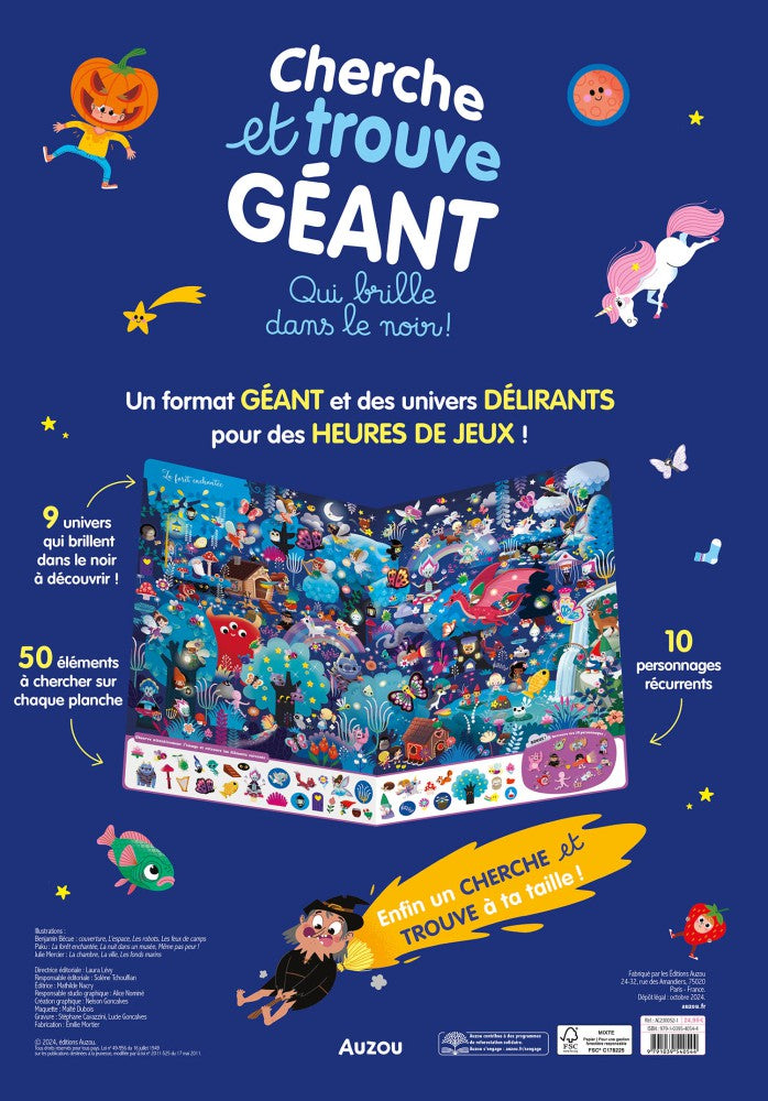 Cherche et trouve géant - Qui brille dans le noir !