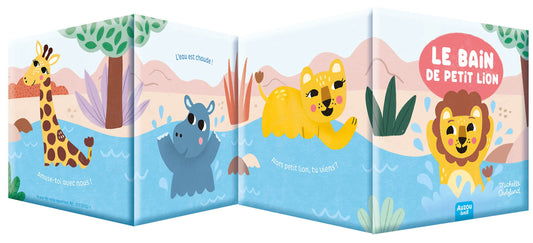 Mon premier livre de bain - Dans la savane - un coffret avec 2 jouets déclipsables !