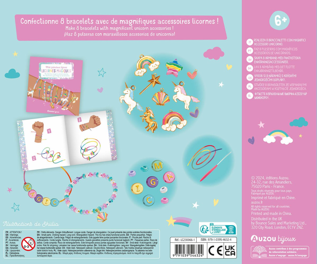 Auzou bijoux - Mes fabuleux bijoux licornes magiques