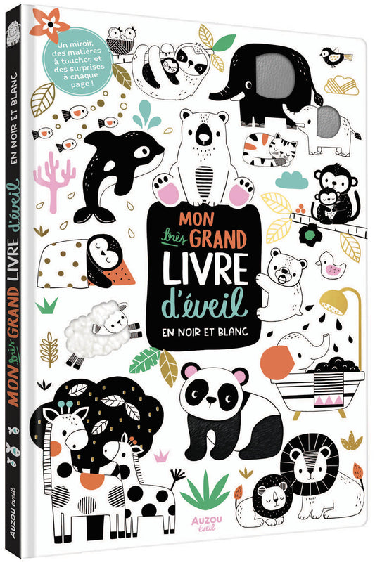Mon très grand livre d'éveil en noir et blanc