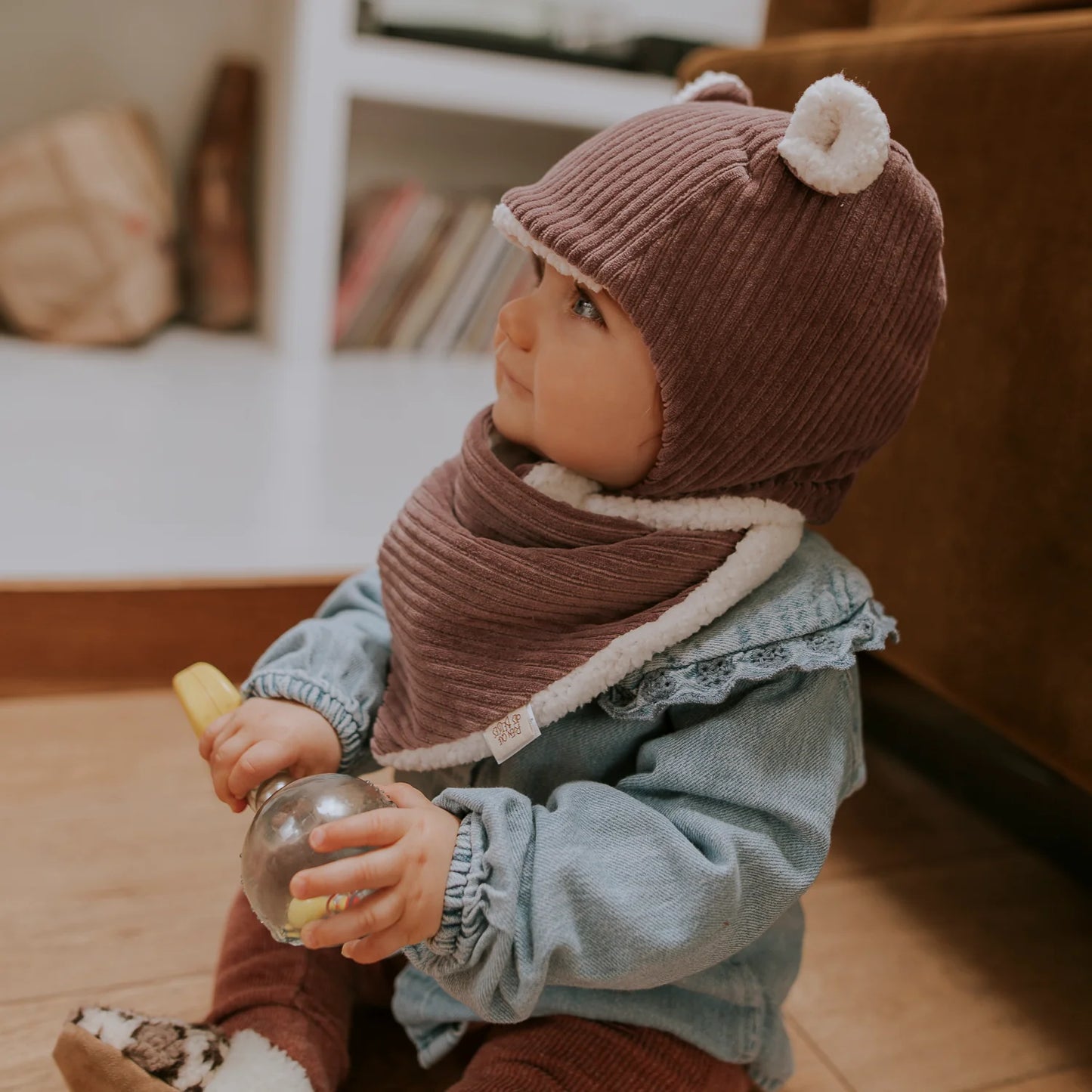 Bonnet Velours 12-18 mois - Parme