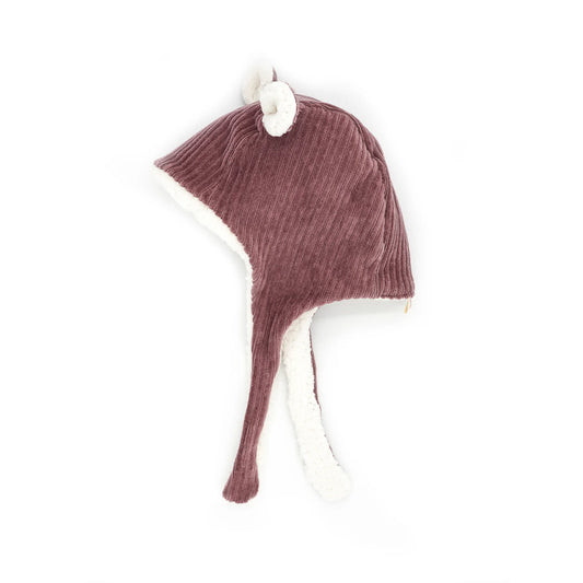 Bonnet Velours 24-36 mois - Parme