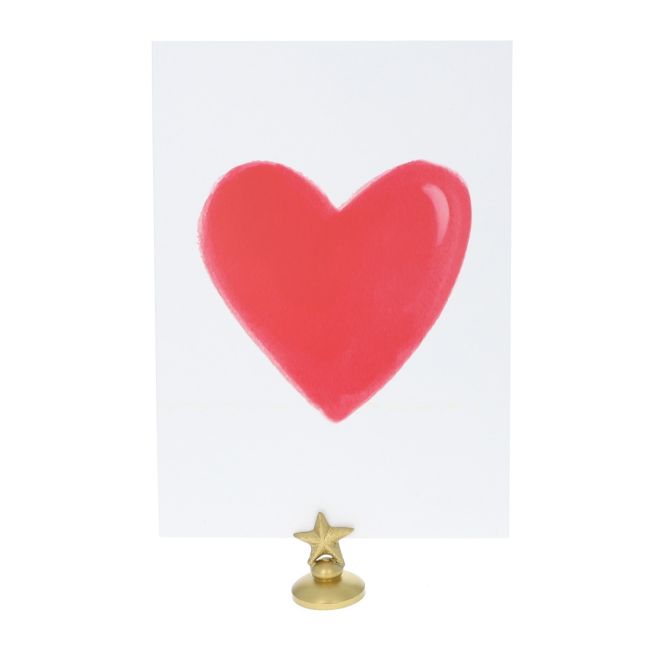 Carte coeur rouge