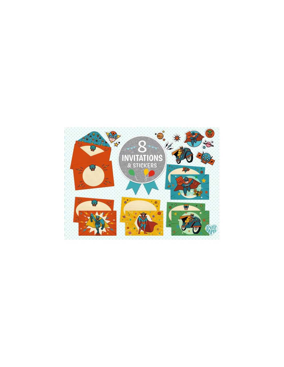Cartes d'invitation - Pow ! Bang !