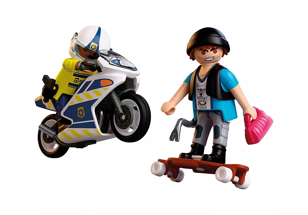 City - Course poursuite en moto
