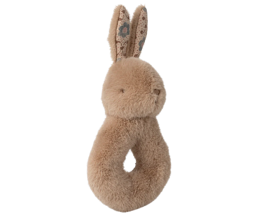 Coffret hochet lapin - crème pêche