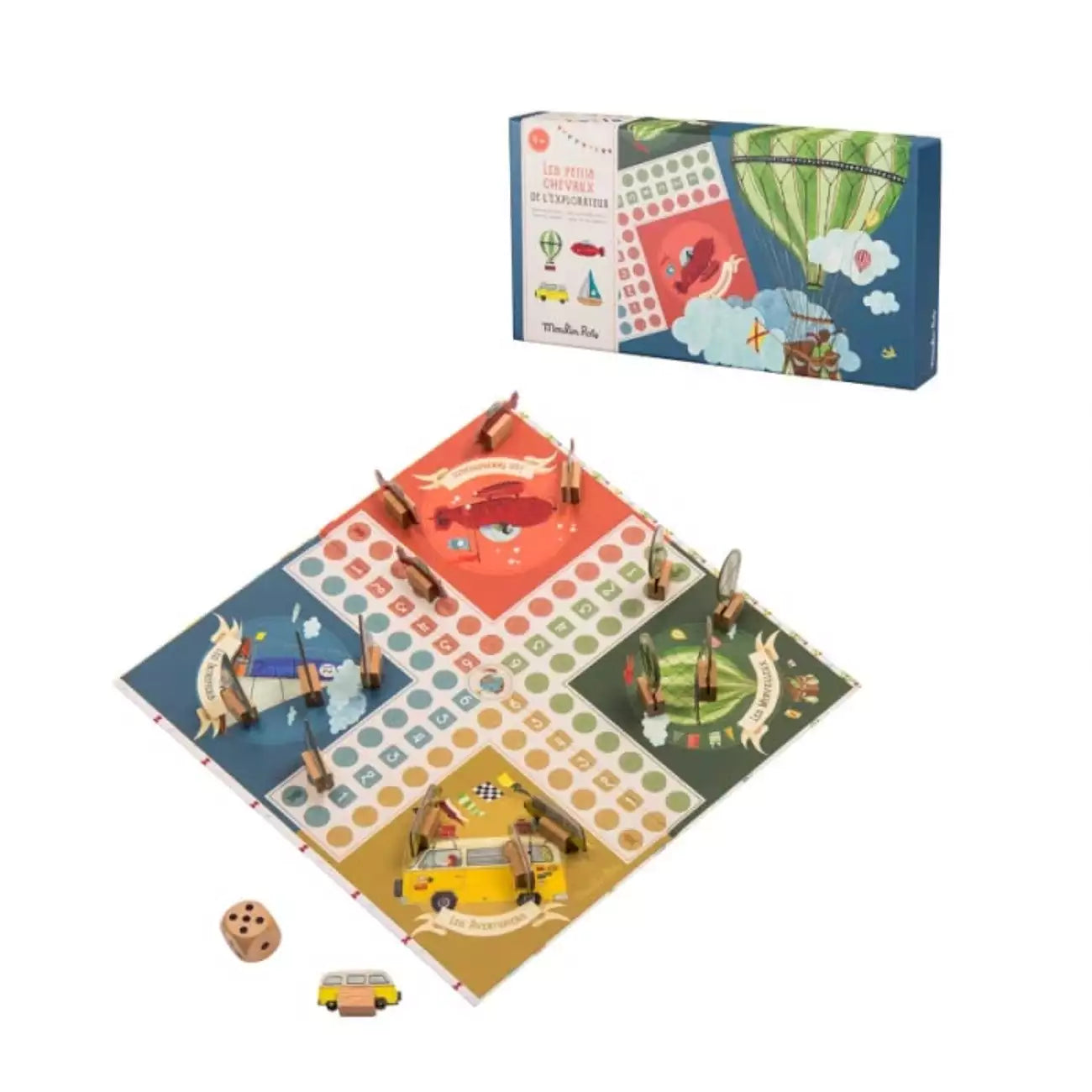 Jeu de petits chevaux - Le Jardin du Moulin