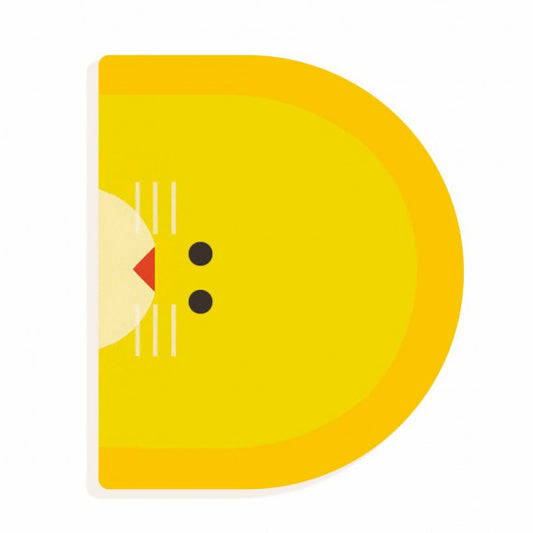 Lettre Animaux graphiques - D