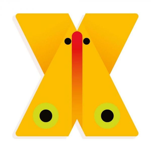 Lettre Animaux graphiques - X