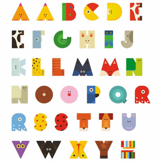 Lettre Animaux graphiques - H