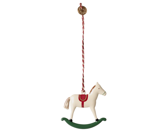 Metal ornament - cheval à bascule maileg