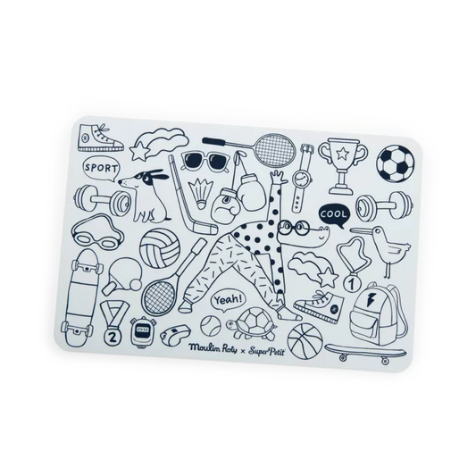 Mini set en silicone à colorier - Les Loufoques