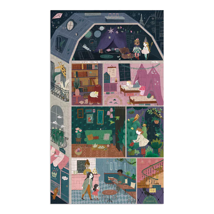 Puzzle L'hôtel particulier 200 pcs - Les Parisiennes