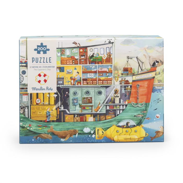 Puzzle Le bâteau (200 pièces) L'explorateur - Le Jardin du Moulin