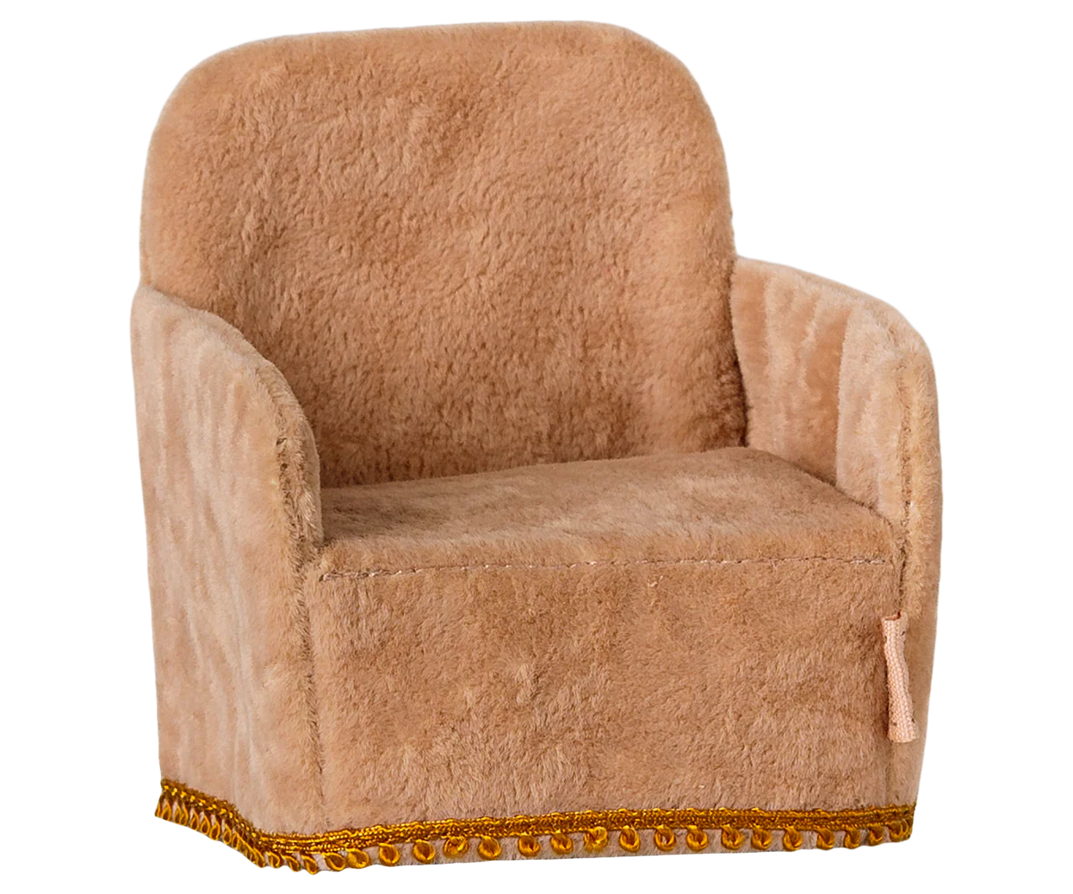 Romantic chaise - mini, powder
