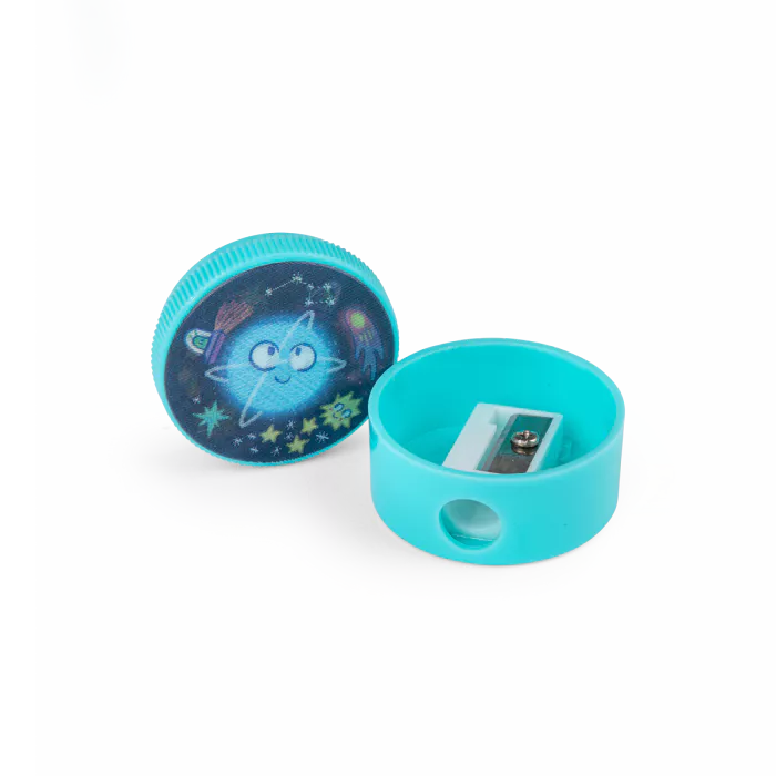 Taille-crayon lenticulaire bleu - Les petites merveilles