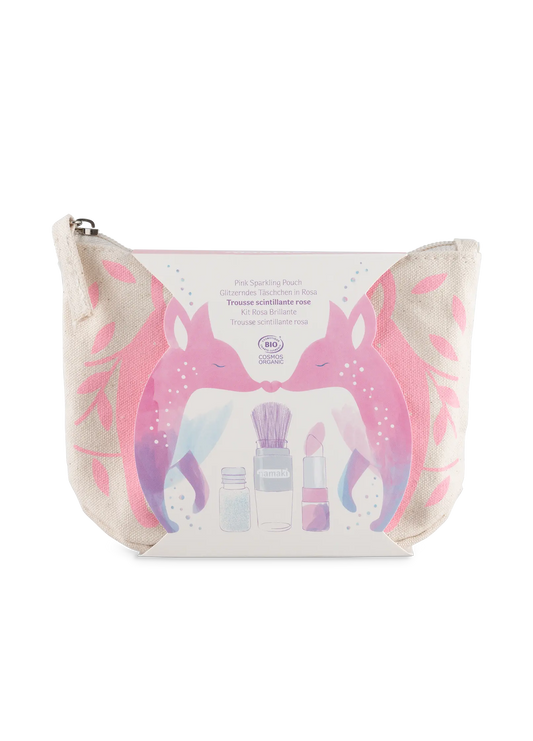 Trousse scintillante Renard rose